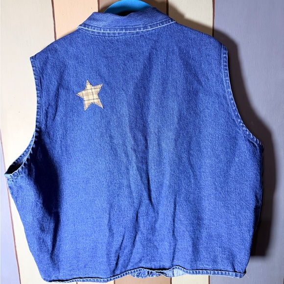 Vintage 90’s Patchwork Denim Vest- Size:3XL - Picture 6 of 6
